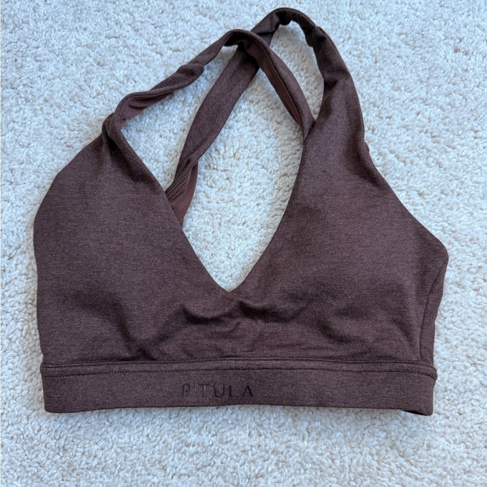 P'tula Women's Chocolate Halter Bralette